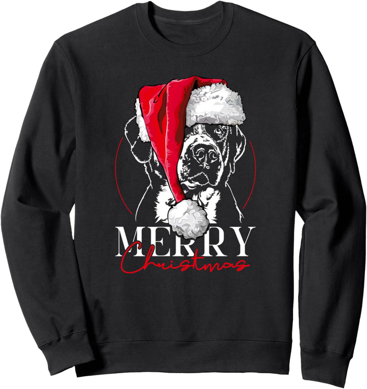Grosser Schweizer Sennenhund Merry Christmas Hund Weihnachten Sweatshirt