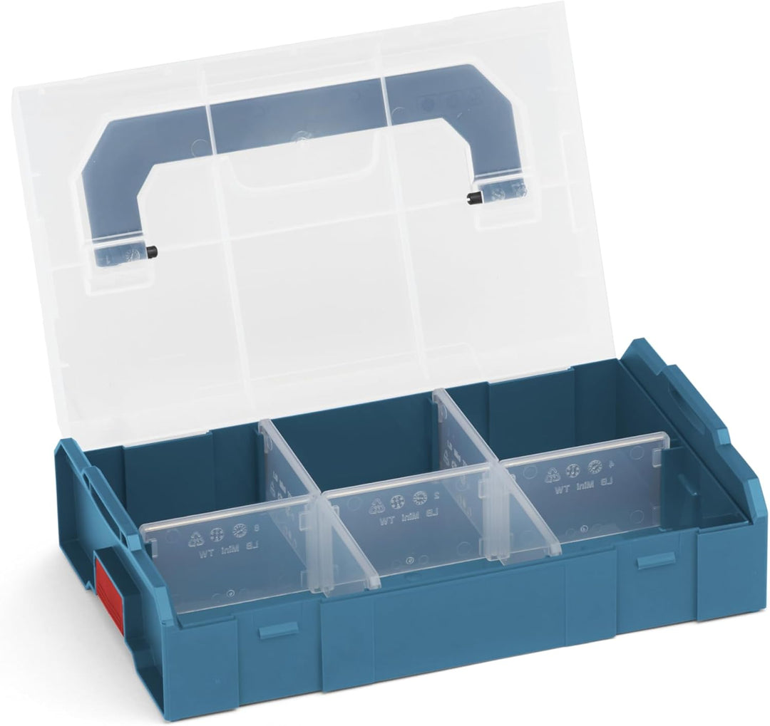 L-BOXX Mini 9er Set – Professional Blau | Robuste Sortimentskästen für Kleinteile | Klicksystem, sta