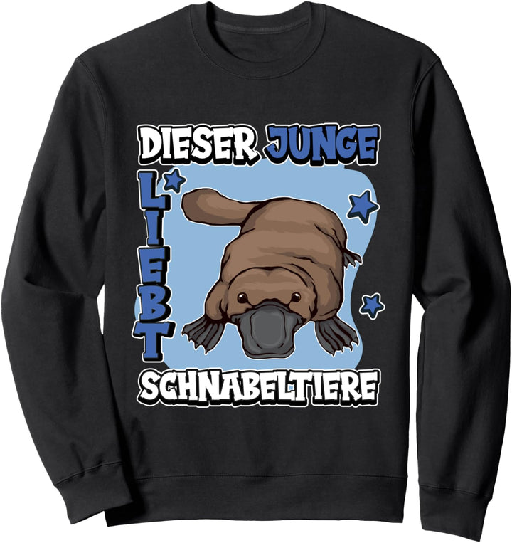 Kinder Schnabeltier Sachen Dieser Junge liebt Schnabeltiere Sweatshirt