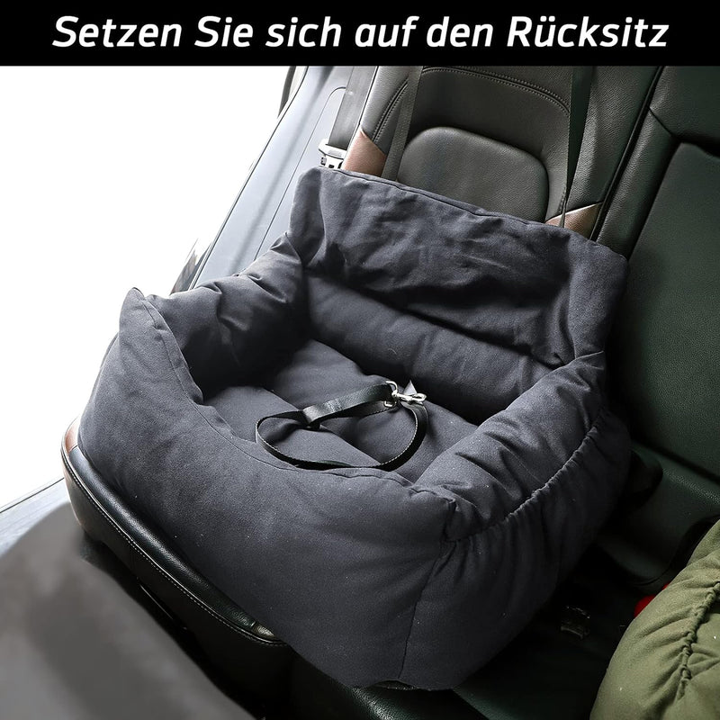 NIBESSER 2-in-1 Autositz und Bett für Hunde, wasserfest und rutschfest, Sitzerhöhung für Hunde, Abne