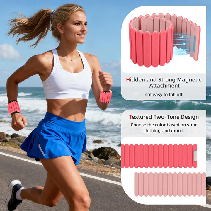 Abahub Magnetische Gewichte Hand Fuss Wrist Ankle Weights Handgelenk Gewichte für Beine und Arme Set