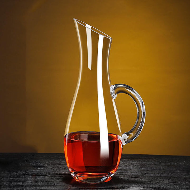 Red Wine Decanter, Glass Carafe Aerator, 100% Lead-Free Crystal Wine Carafe, Unique Wine Aerator Pre