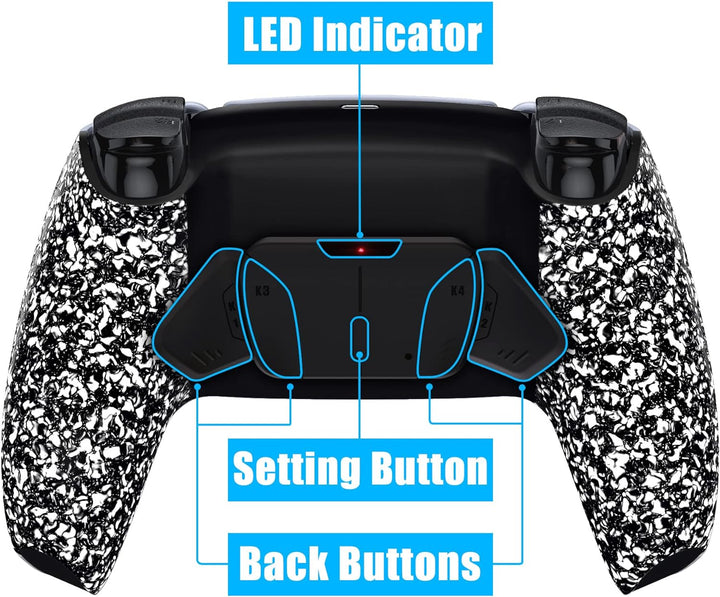 eXtremeRate Programmierbar RISE4 Remap Kit für ps5 Controller BDM-010/020,Remap Board&Rückplate Gehä