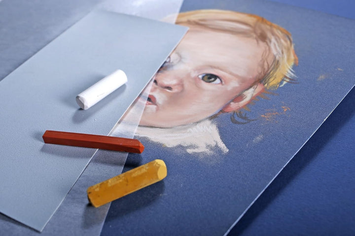 Clairefontaine 96165C Packung (mit 5 Zeichenbögen Pastelmat , 50 x 70 cm, 360 g, ideal für Trockente