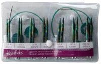 Knit Picks Options Stricknadel-Set aus Holz, kurze Spitze, auswechselbar, 7,5 cm Caspian, Caspian