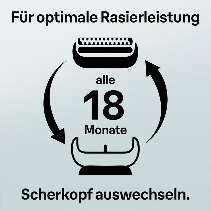 Braun Series 8 Scherkopf, Elektrorasierer, Ersatzscherteil kompatibel mit Rasierer Herren Series 8,