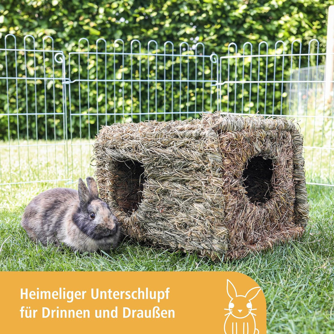 Kerbl Grashaus XL (für Kaninchen / Nagetiere, natürlich getrocknetes Gras, für den Verzehr geeignet,