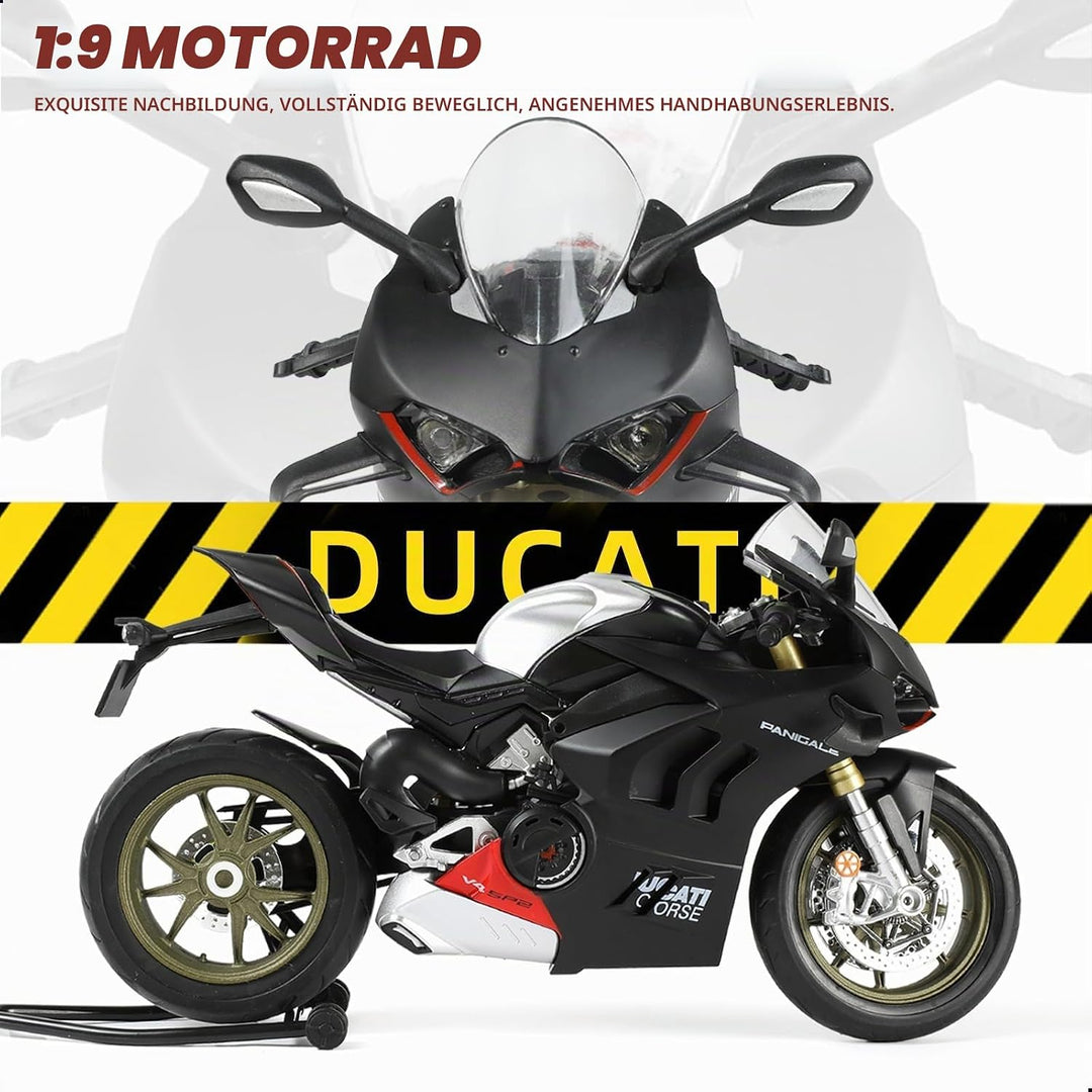 1:9 Motorrad Modell kompatibel für Ducati Panigale V4 SP2 Motor Bike Spielzeug 1:9 Motorrad Spielzeu