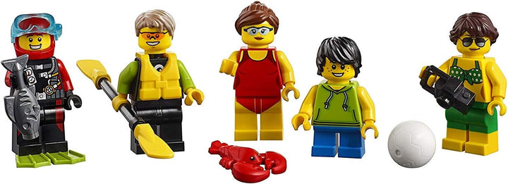 LEGO City 60153 - "Stadtbewohner – EIN Tag am Strand Konstruktionsspiel, bunt