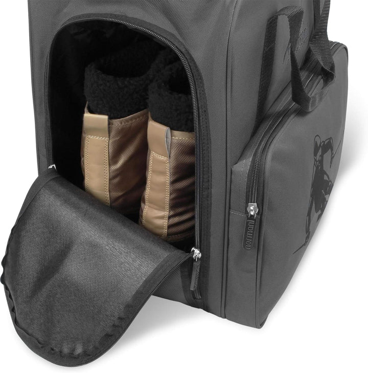 normani Skischuhtasche mit separatem Helmfach und Rucksackfunktion Alpine DEPO Dunkelgrau 53 Liter,