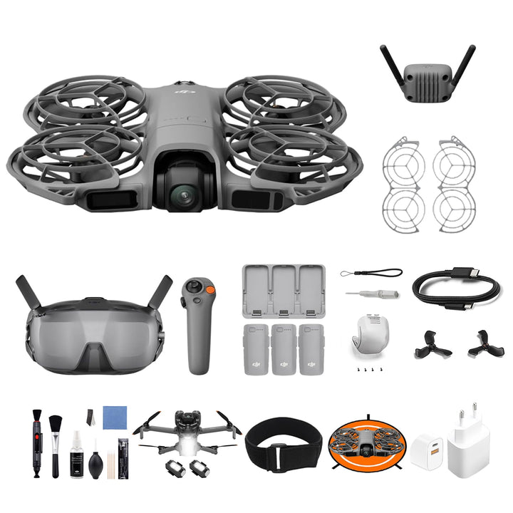 DJI Neo 2 Motion Fly More Combo, 4K Drohne Bundle mit Zubehör mit RC Motion 3 und Goggles N3, Start