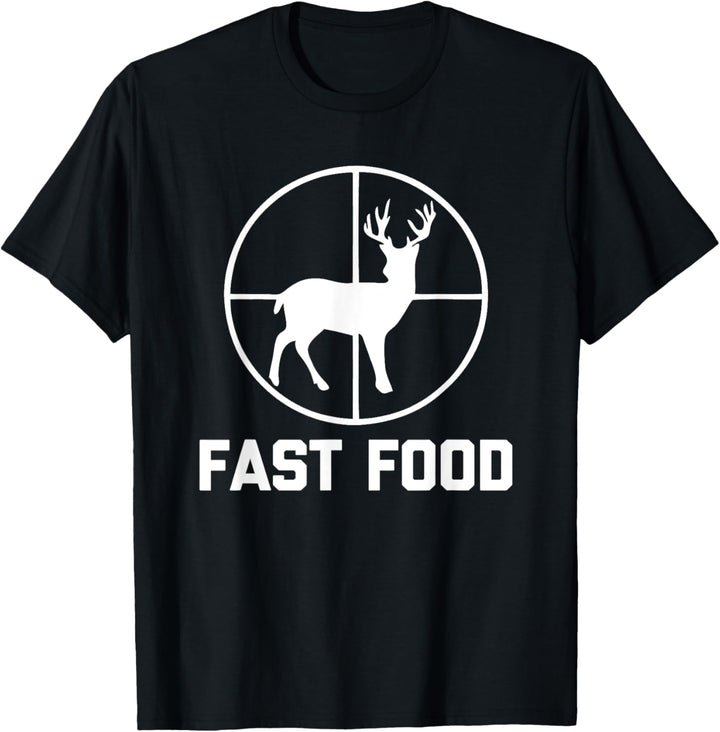 Lustiges Jagdshirt: Fast Food T-Shirt lustiges Geschenk für Jäger T-Shirt