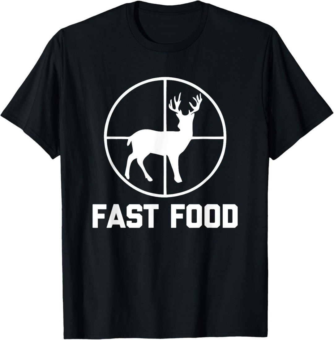 Lustiges Jagdshirt: Fast Food T-Shirt lustiges Geschenk für Jäger T-Shirt