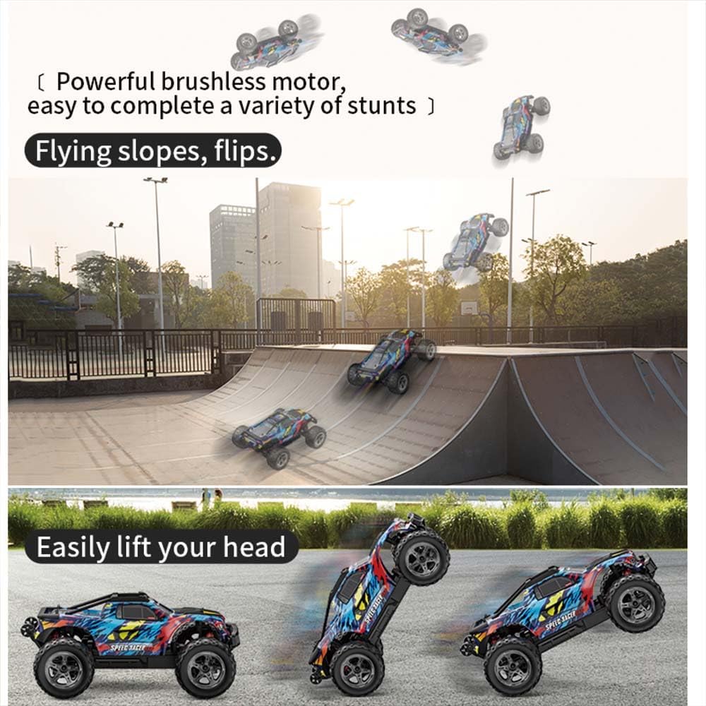 X-Verse KF10 1:10 Ferngesteuertes Auto für Erwachsene, 4WD 60KM/H Wasserdichtes RC Auto mit 3S Bürst