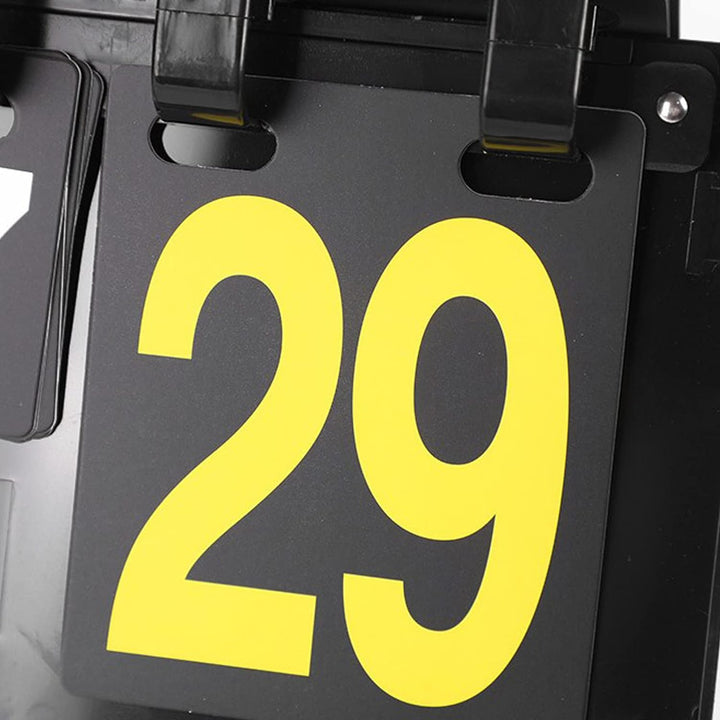 JasCherry Tragbare Flip Sport Anzeigetafel 4 Stellig Wettkämpfe Kerbe Zähltafel für Volleyball Badmi