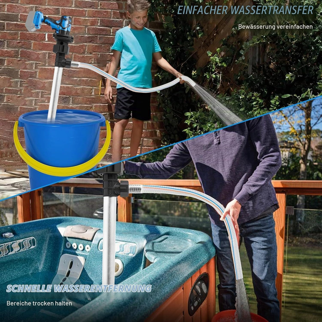 Regenfasspumpe für Makita 18V,Bürstenlon kompakt 10000 U/min mit 2 Geschwindigkeiten,Tragbare umpfpu