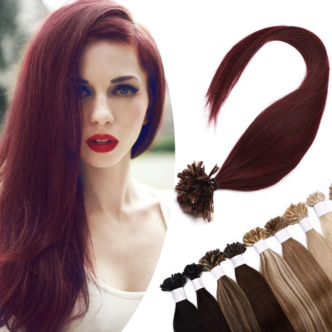 Sego Bondings Extensions Echthaar 0.5g/Strähnen 100 Strähnen Haarverlängerung Keratin U-Tip Glue 100
