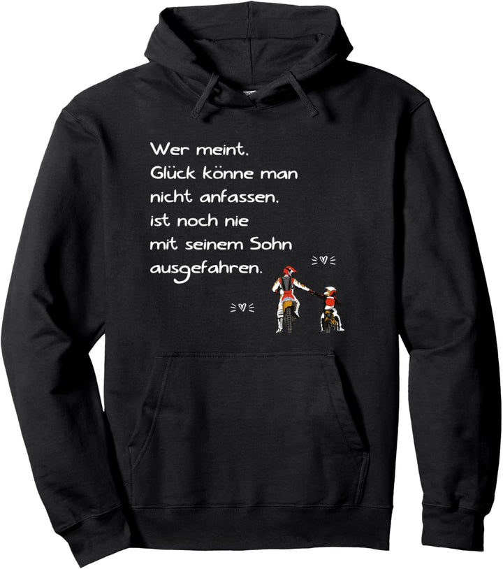 Motocross Spruch Vater Sohn Supermoto Biker Enduro Motorrad Pullover Hoodie