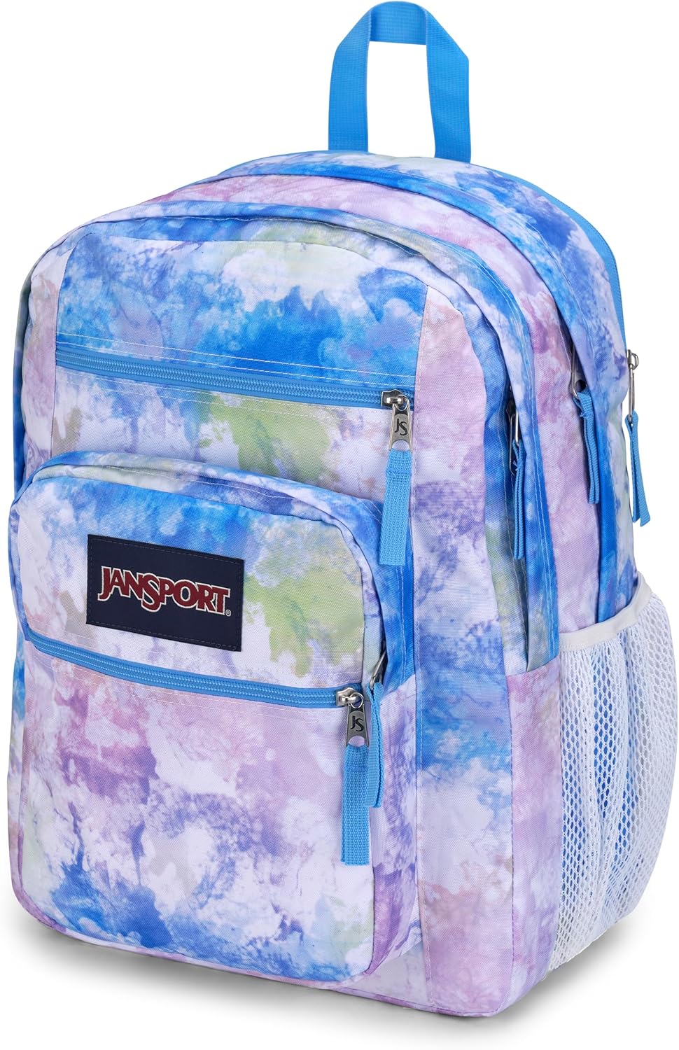 JanSport Big Student, Grosser Rucksack, 56 L, 43 x 33 x 25 cm, 15in laptop compartment Batik Wash, B