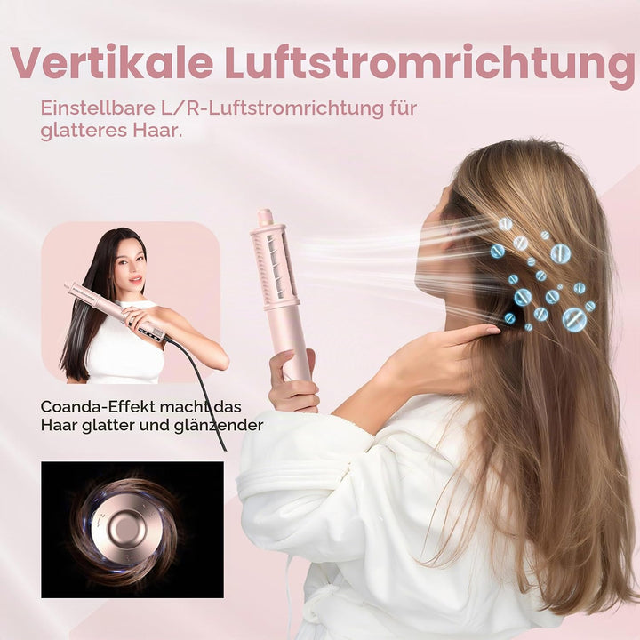 Pro Hairstyler 8 in 1 Set - 1400w Ionen Haartrockner Mit Diffusor | 110000 U/Min Airstyler Haarstyle