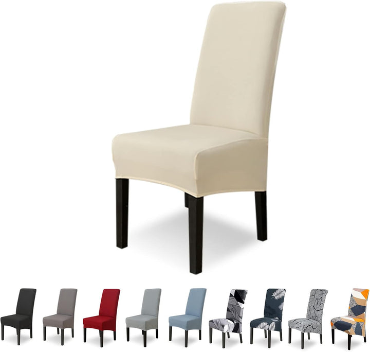 Lydevo Stuhlhussen XL 4er Set Stretch Stuhlhussen Schwingstühle XL für Esszimmerstühle Spandex Unive