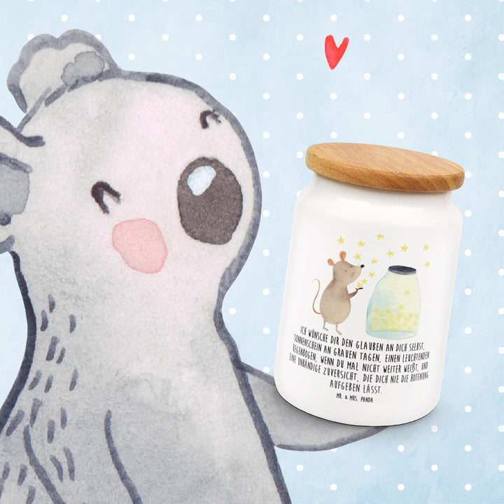 Mr. &amp; Mrs. Panda bonbondose Maus Sterne - Geschenk, Geburtstag, Taufe, Lebensmittelbehälter, Träume,