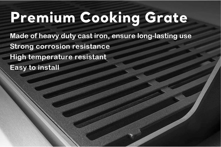 Denmay 7638 44,5 x 30,3cm Grillrost Gusseisen für Weber I & II Spirit E/S 310, 320, 330 Classic (mit