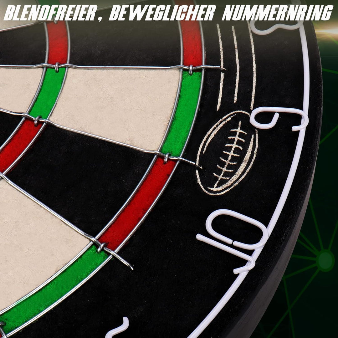 Seydrey Dartscheibe Kork Dartscheibe mit Pfeilen Offizielles Steeldartscheibe Dartscheibe Steeldart