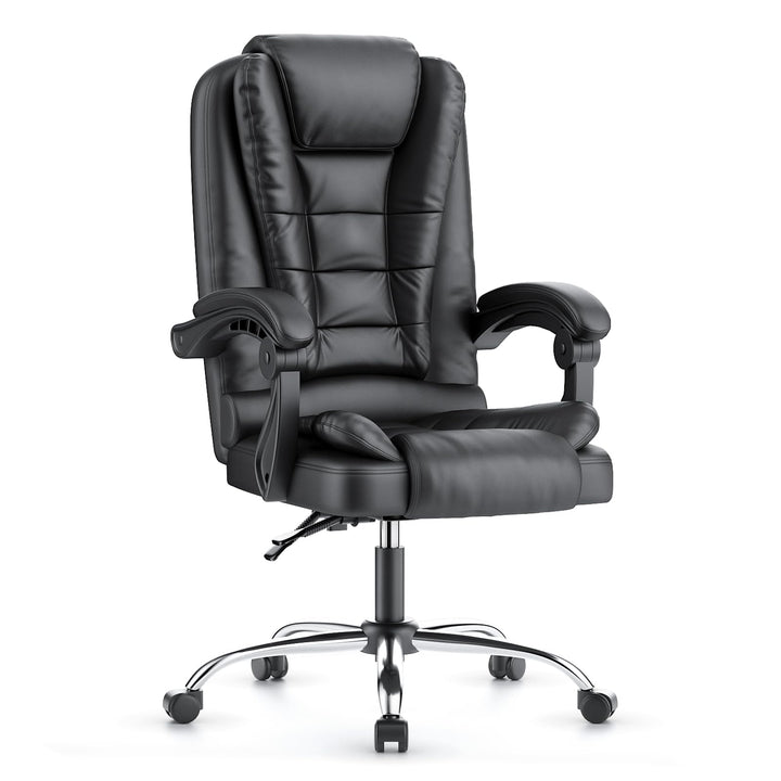 naspaluro Chefsessel Bürostuhl Ergonomischer PU-Leder Drehstuhl Hochlehner, Höhenverstellbarer Schre