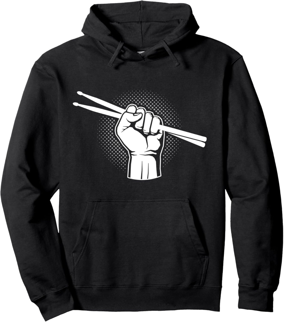 Schlagzeuger Faust Percussion Schlagzeug Pullover Hoodie