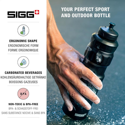 SIGG - Alu Sport Trinkflasche - WMB Sports - Mit 3-Stufen-Sportverschluss - Klimaneutral Zertifizier