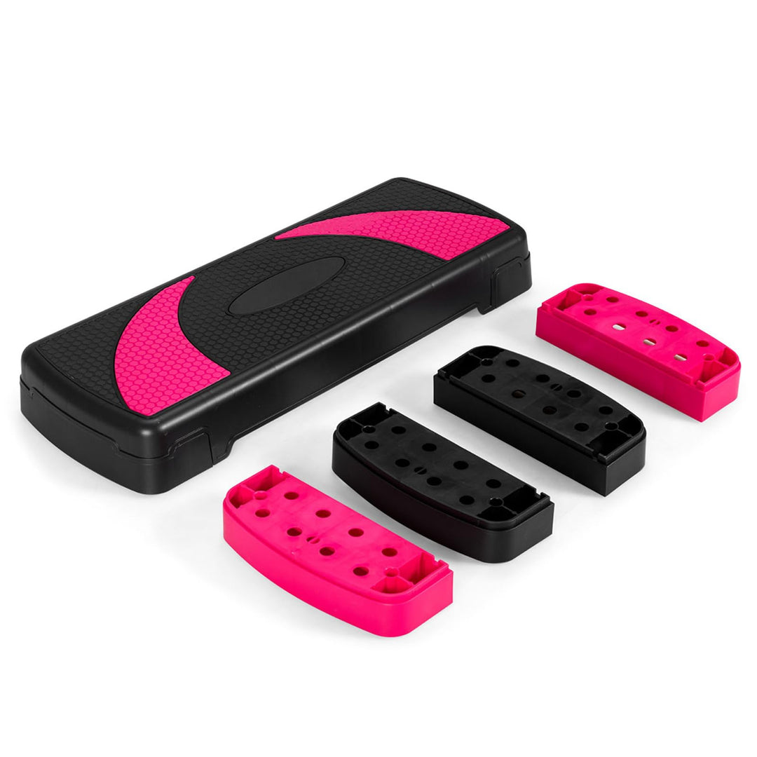 KOMFOTTEU Stepbrett Fitness Stepper, Aerobic Steppboard 10/15/21 cm Höhenverstellbar, Step Bench Tra