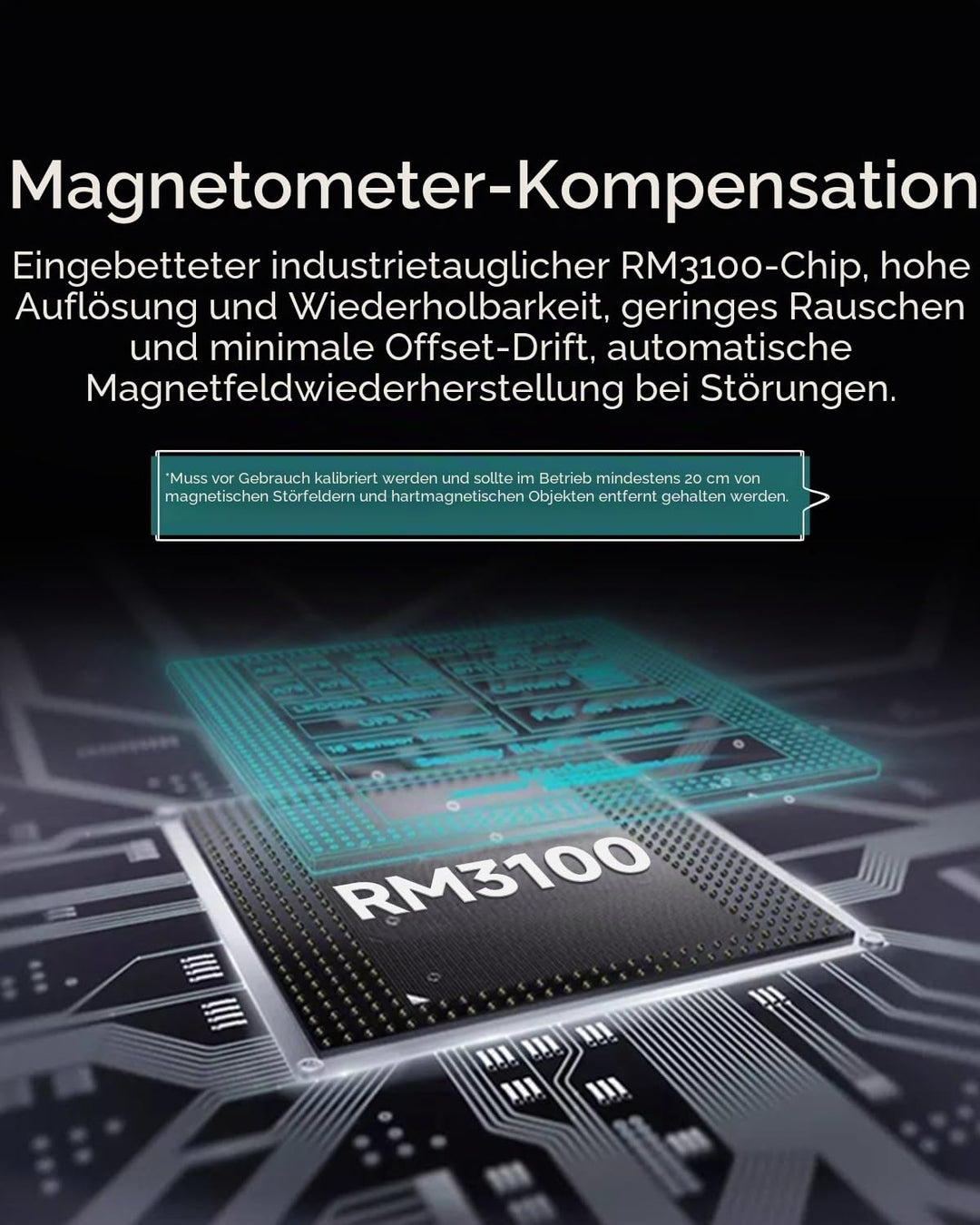 [Beschleunigungsmesser + Neigungsmesser in Militärqualität] HWT901B-RS485 MPU9250 9-Achsen-Gyroskop