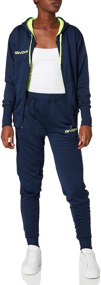 Givova Damen Anzug Lady Overall XL blau/gelb fluo, XL blau/gelb fluo