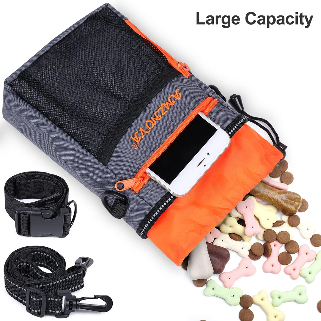 AMZNOVA Futterbeutel Hund Treatkit Leckerlitasche für Hunde, Leckerli Tasche für Hundetraining, Gass