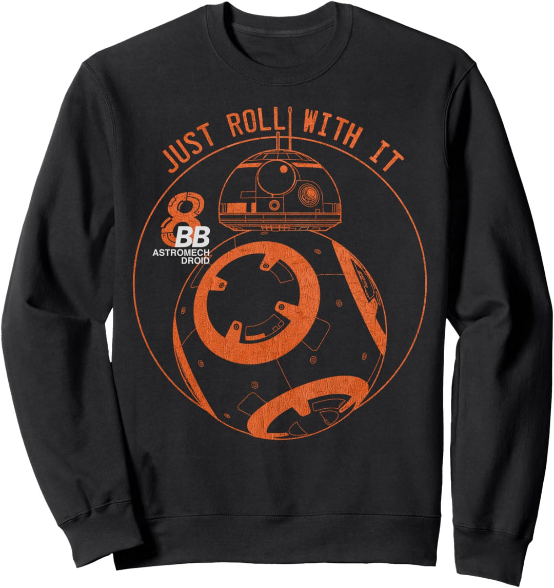 Star Wars The Last Jedi BB-8 Circle Text Portrait Sweatshirt