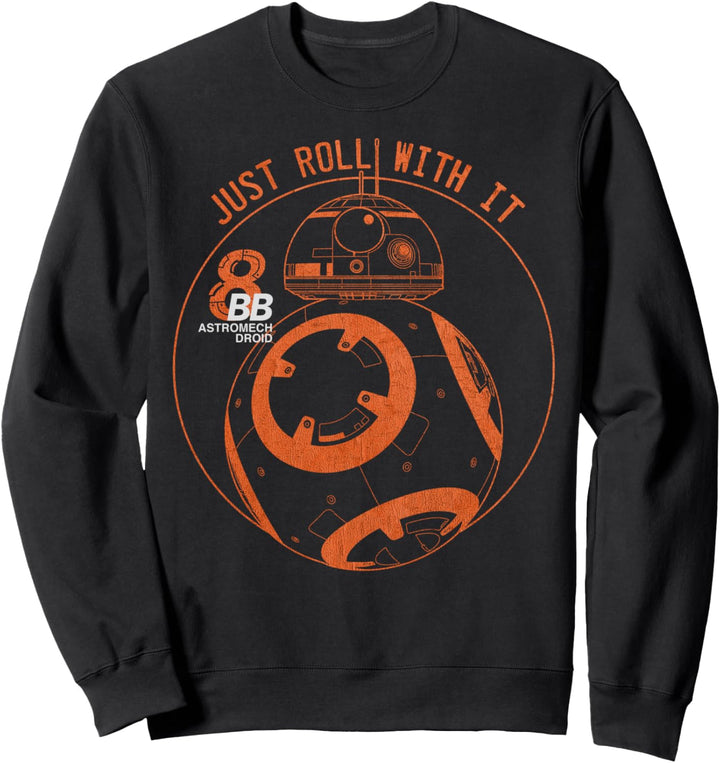Star Wars The Last Jedi BB-8 Circle Text Portrait Sweatshirt