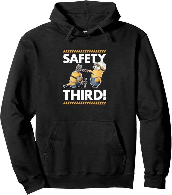 Despicable Me Minions Kevin & Stuart Safety Third Pullover Hoodie