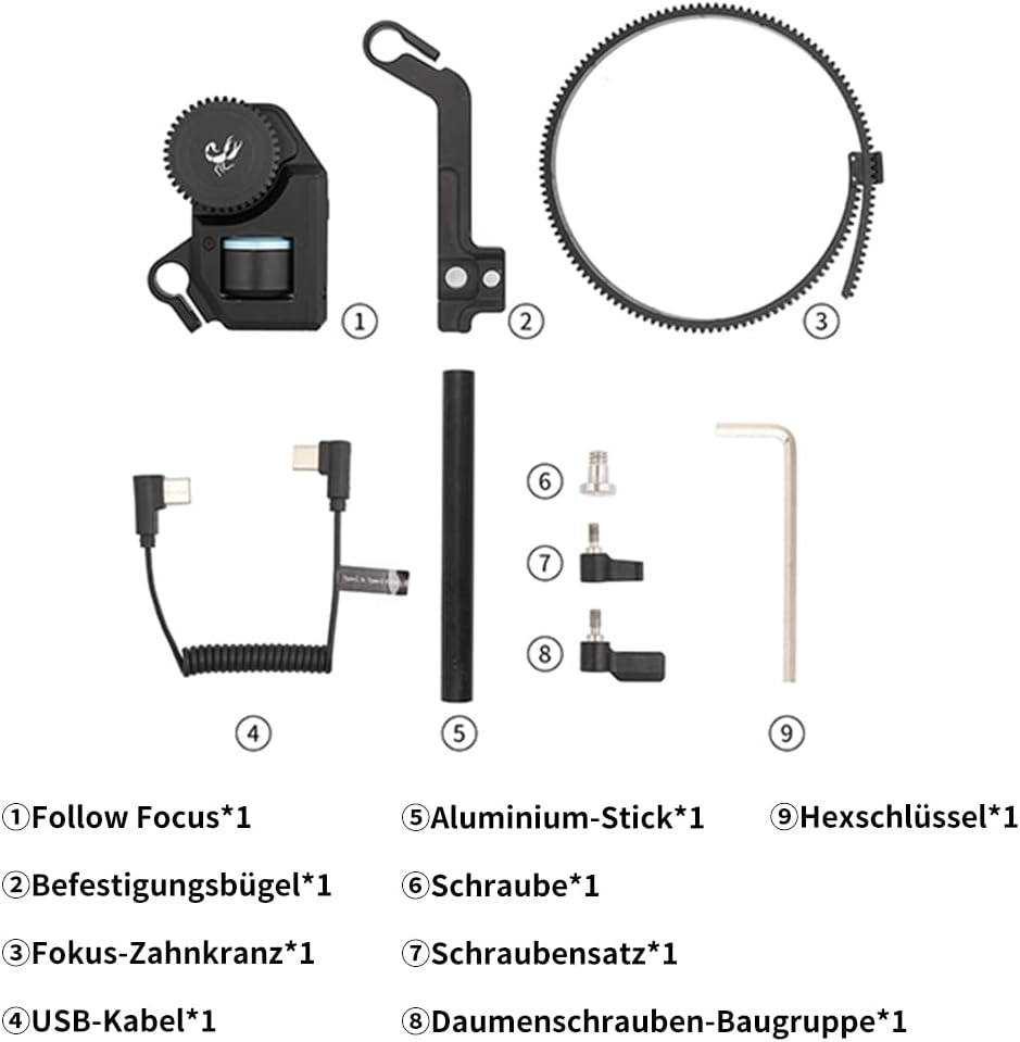 FeiyuTech SCORP Bürstenloser Focus Motor, Follow Focus Kit kompatibel mit SCORP Mini, SCORP-C, SCORP