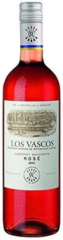 BRUBAKER Geschenkset Weinset mit 1 Flasche Rosewein Jahrgang 2016 Los Vascos Rosé Cabernet Sauvignon
