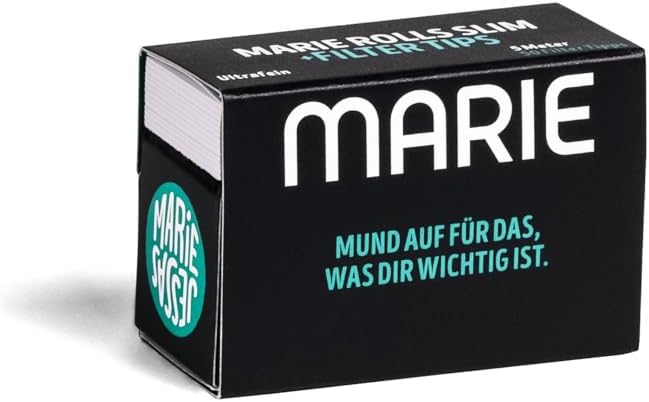 MARIE® Rolls Slim COMBI mit Tips 5 Meter x 20 Rolls | Longpapers und Tips zum Drehen in individuelle