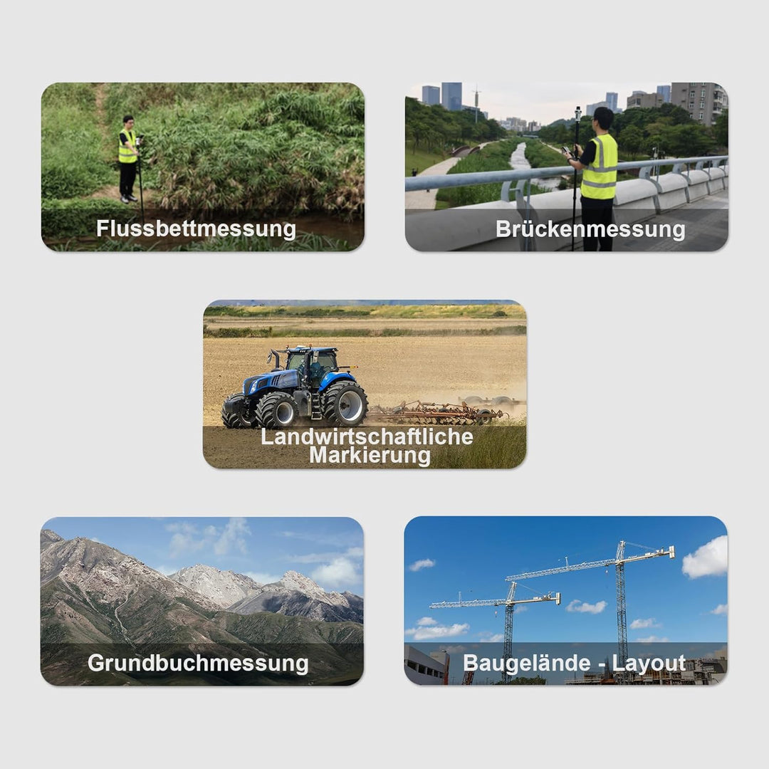 SMA25R Net GNSS RTK-Vermessungssystem: Handgeführter Hochpräzisions-Positionierungsempfänger mit Kol