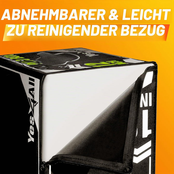 Yes4All 3 in 1 Soft Plyo Box mit Holzkern, Sprungbox, Plyometric Box Plattform für Sprungtraining, H