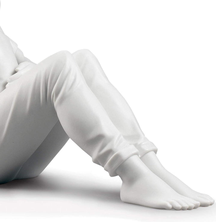 LLADRÓ Figur Mutterliebe. Weiss Matt. Mutter. Porzellan.