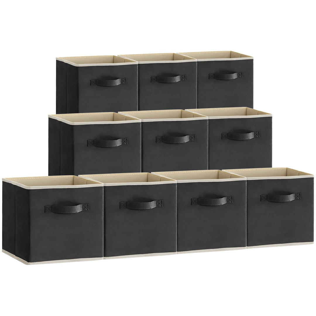 Lifewit 10 Stück Aufbewahrungsbox Stoff, Faltbare aufbewahrungsbox, 33 x 33 x 33 cm Aufbewahrung Ord