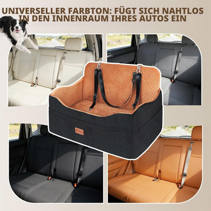 Vivifying Hunde Autositz Rückbank, mittelgrosse/grosse oder 2 kleine Hunde