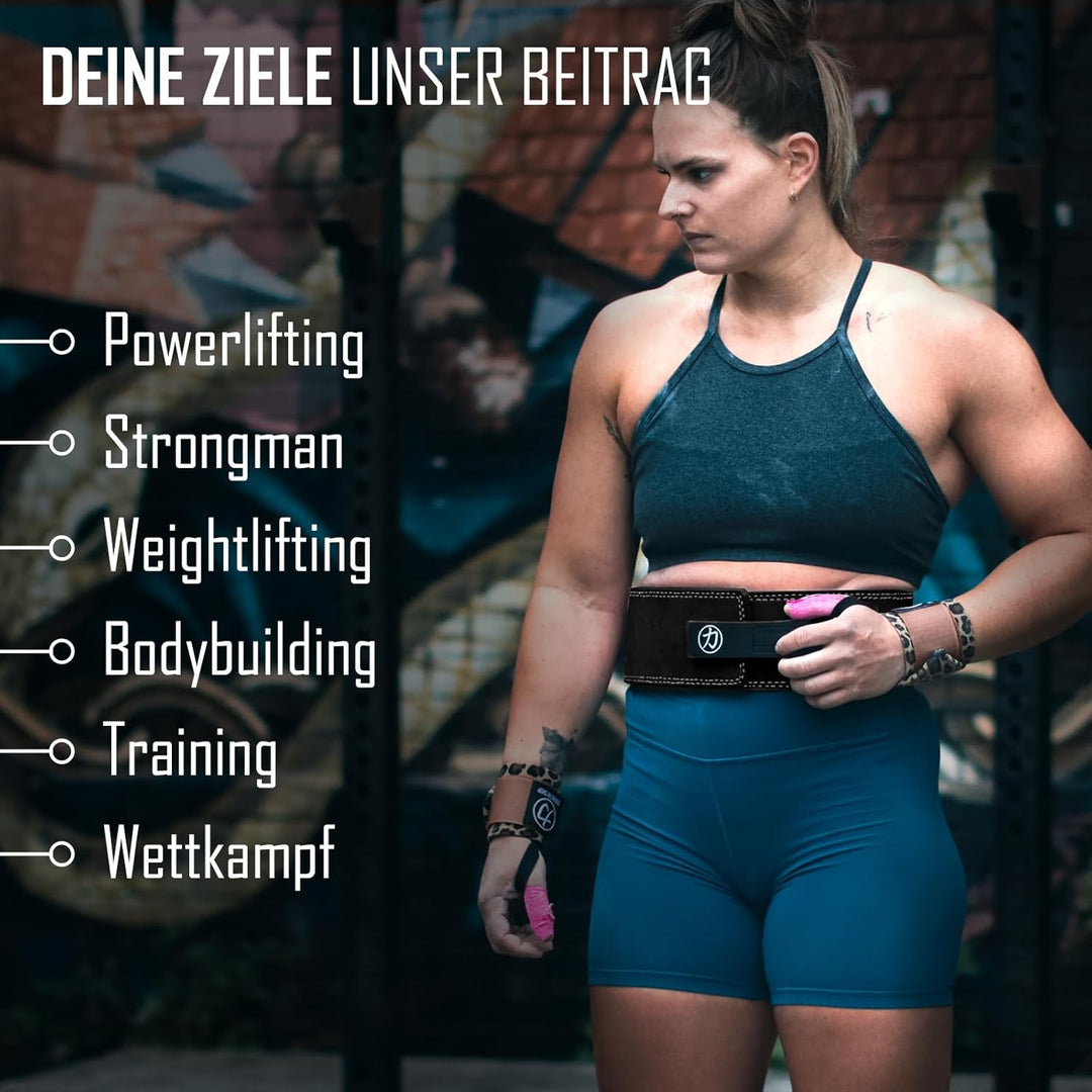 Strength Shop 10mm Lever Belt Gewichthebergürtel + Hebelschnalle, IPF-Zertifiziert für Wettkampf & C
