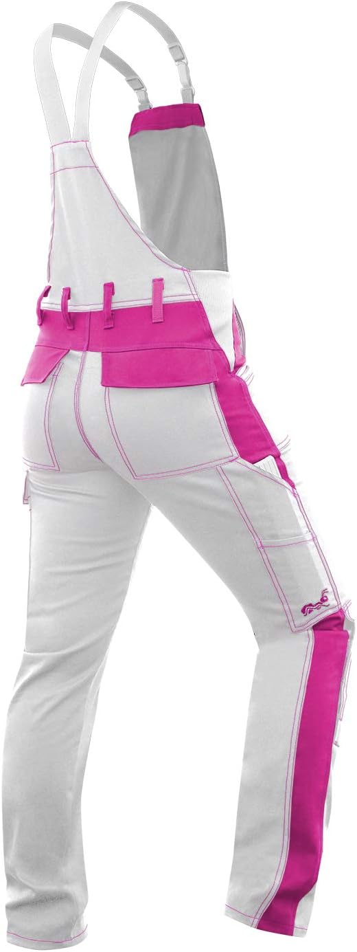 strongAnt Latzhose Damen stretch Arbeitshose für Frauen mit Kniepolstertaschen Baumwolle Cargo Hose