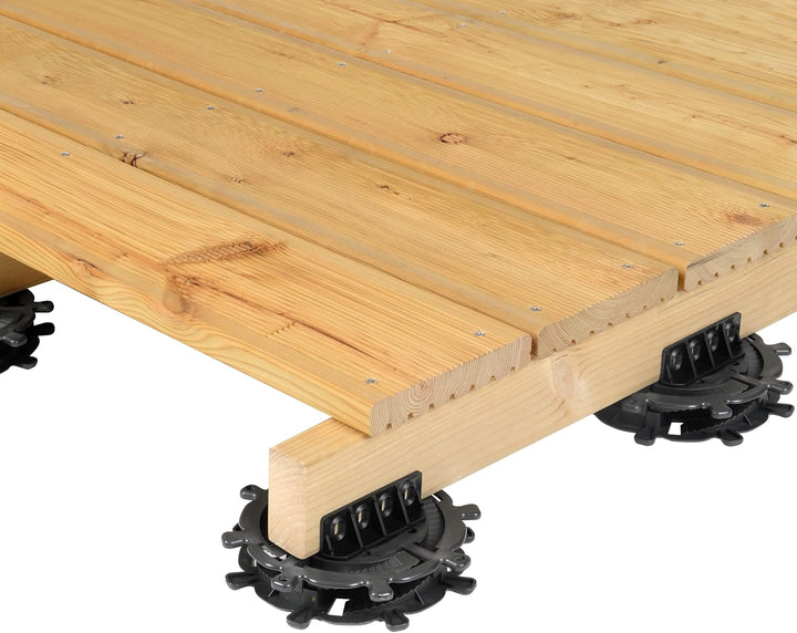 50 Stück Trevendo® Universal Stelzlager &amp; Plattenlager XS 10-17 mm für Holz, WPC und Stein Universal