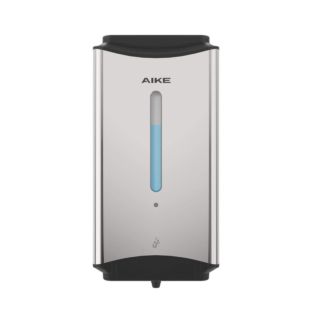 AIKE Seifenspender Automatischer Edelstahl, 1100 ml Kommerzieller Seifenspender Wandmontage mit Sich